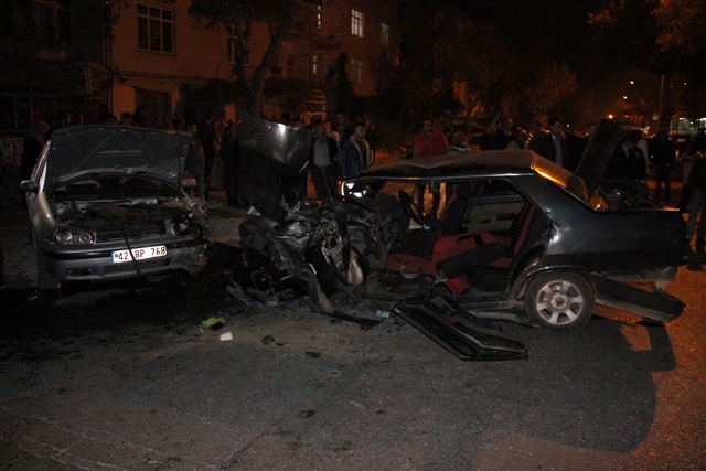 Konya'da trafik kazası: 4 yaralı