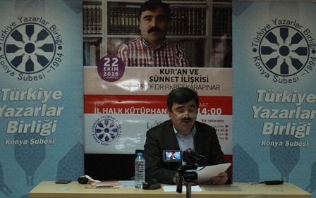 TYB Konya Şubesinde “KUR’ÂN ve SÜNNET İLİŞKİSİ” konuşuldu