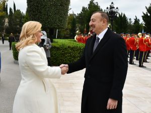 Hırvatistan Cumhurbaşkanı Kitaroviç, Azerbaycan'da