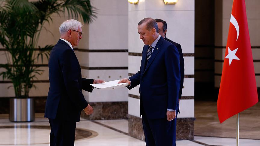Cumhurbaşkanı Erdoğan Norveç'in Ankara Büyükelçisi Ellefsen'i kabul etti