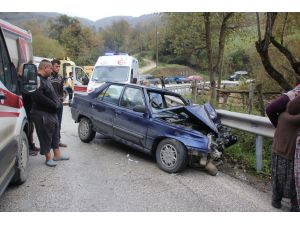 Düzce'de trafik kazası: 5 yaralı