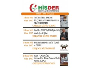 Hisder’in yeni programı belli oldu