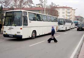 Mitinge Konya’dan 100 otobüs kaldırıldı