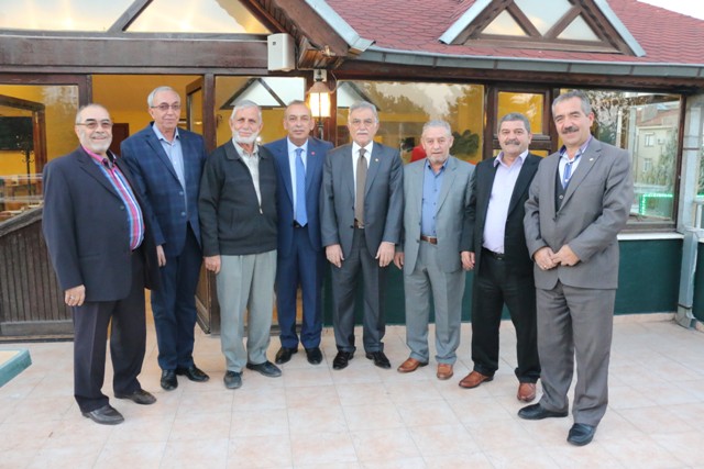 Esnaf odaları başkanları yemekte bir araya geldi