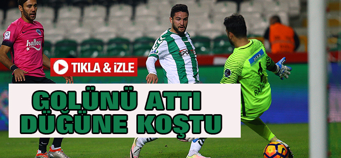 Golünü attı, düğüne koştu