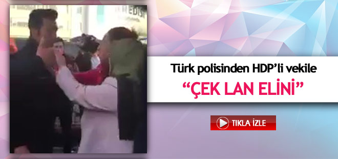 Türk polisi HDP'li vekile böyle bağırdı