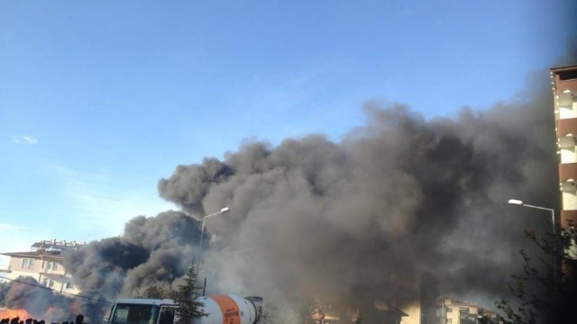 Beyşehir'de Korkutan Yangın