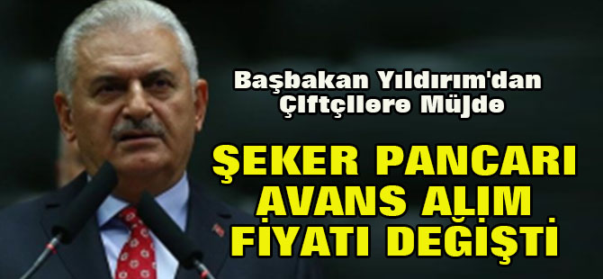 Başbakan Yıldırım'dan Çiftçilere Müjde