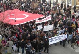 Ereğli'de Filistin'e destek yürüyüşü