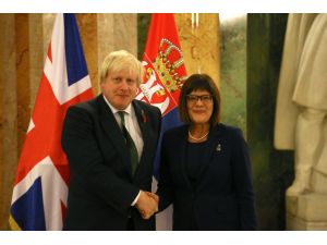 İngiltere Dışişleri Bakanı Johnson, Sırbistan'da