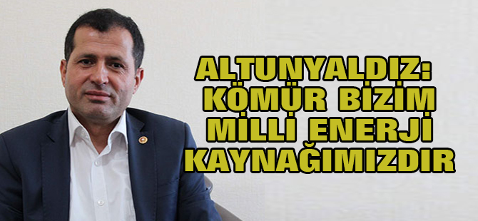Altunyaldız: Kömür bizim milli enerjimiz...