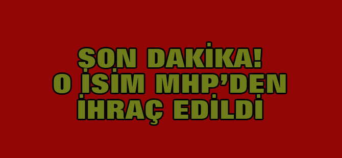 Son Dakika! MHP'li Ümit Özdağ Partisinden İhraç Edildi