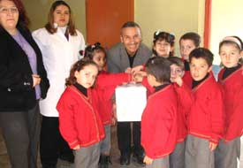 Hüyüklü öğrencilerden Gazze'ye 7 bin TL