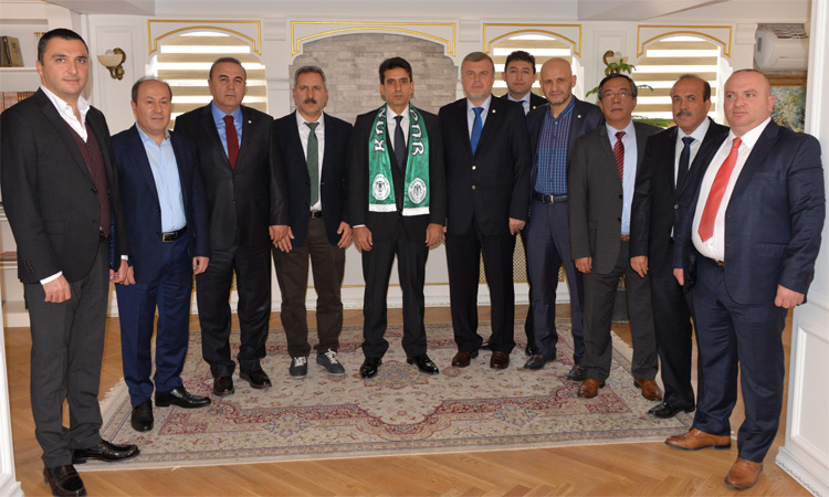Konyaspor, yeni Emniyet Müdürü'nü ziyaret etti