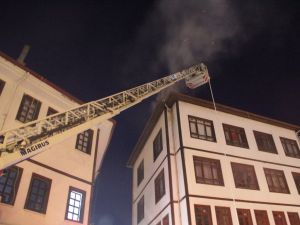 Beypazarı'ndaki işhanında yangın