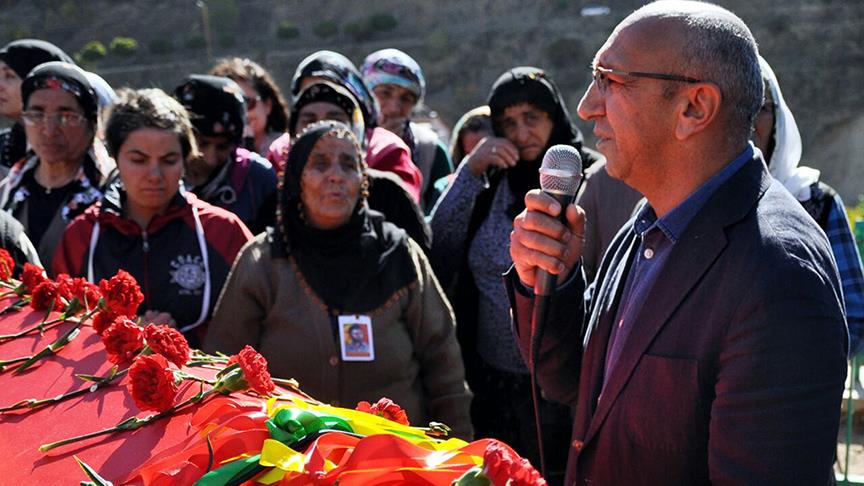 HDP Milletvekili Önlü, terörist cenazesine katıldı