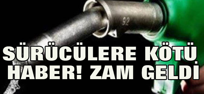 Sürücülere kötü haber! Zam geldi