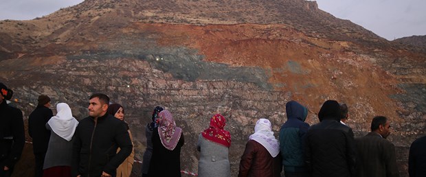 Siirt'te bakır madeni sahasında heyelan meydana geldi