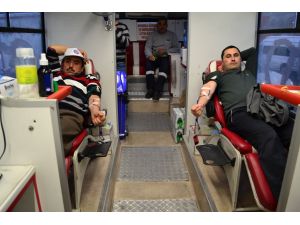 Akdağmadeni'nde kan bağışı kampanyasına ilgi