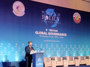 Ahmet Davutoğlu 9'uncu Dünya Politika Konferansında konuştu