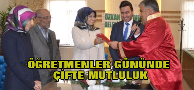 Öğretmenler Gününde Çifte Mutluluk