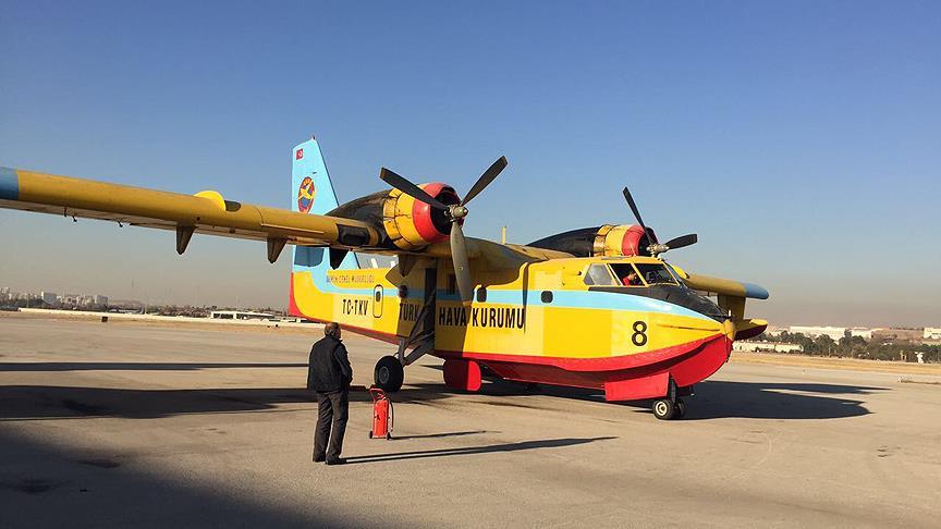 THK, İsrail'deki yangına 3 uçakla müdahale ediyor