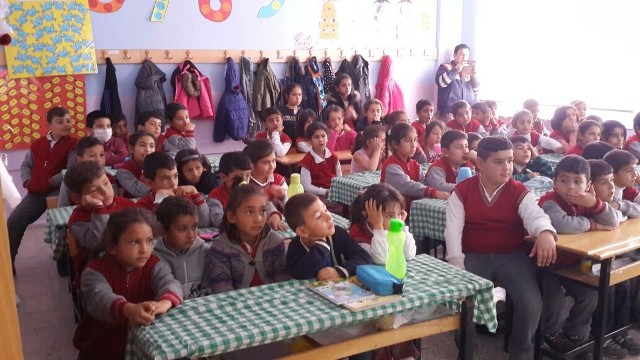 Jandarmadan öğrencilere trafik eğitimi