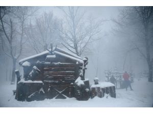 Kartepe'de kar yağışı