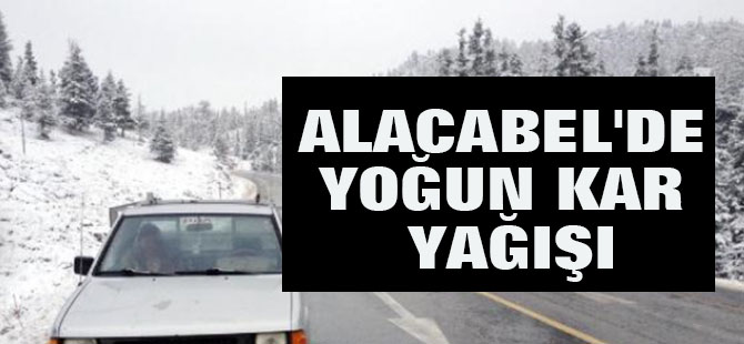 Akseki Alacabel Mevkiine Kar Yağışı