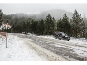 Kütahya'da kar yağışı