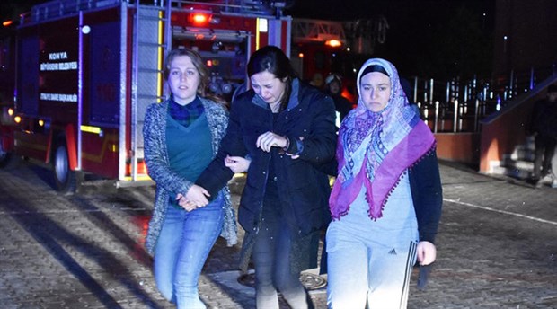 Lise pansiyonunda yangın