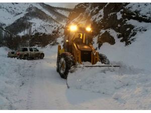 Suşehri'nde kar yağışı