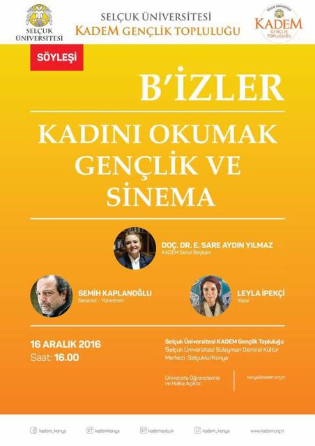 ‘Kadını Okumak Gençlik ve Sinema’ söyleşisi başlıyor