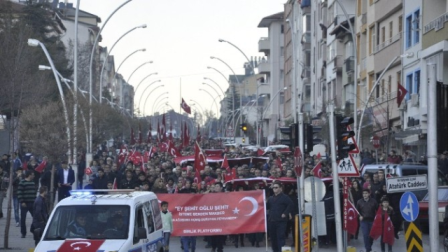 Seydişehir'de "Şehitler Yürüyüşü" Düzenlendi