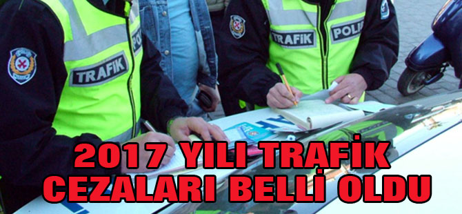 2017 Yılı Trafik Cezaları Belli Oldu
