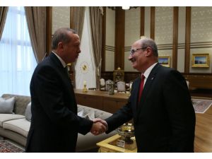 Cumhurbaşkanı Erdoğan, ATO Başkanı Baran'ı kabul etti