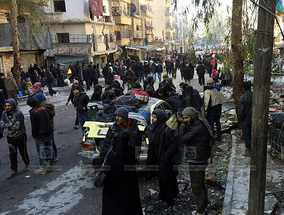 Halep'teki tahliye konvoyu yeniden hareket etti