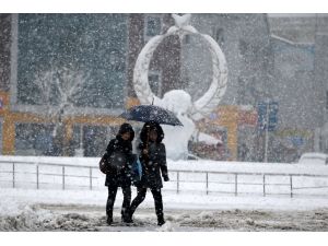 Düzce'de kar yağışı