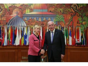 İsveç Dışişleri Bakanı Wallström Ramallah'ta