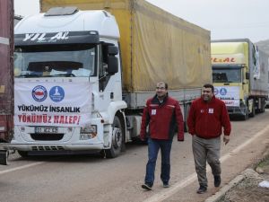 Türkiye'den Suriyelilere yardım yardımlar sürüyor