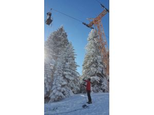 Uludağ'da telesiyej halatı koptu
