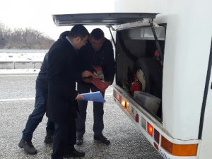 Akşehir'de okul servisleri denetlendi