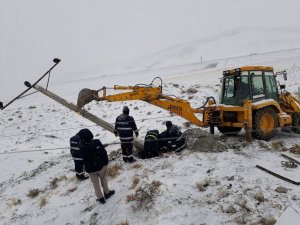 MEDAŞ'tan kar mesaisi