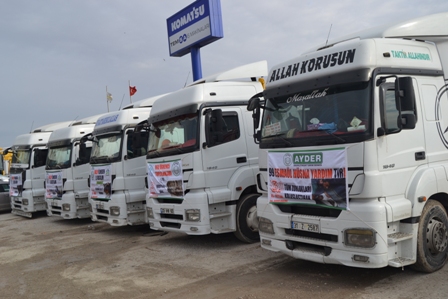 Ayder’den Suriye’ye 8 Tır Yardım