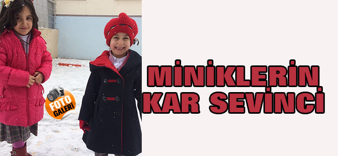 Miniklerin kar sevinci