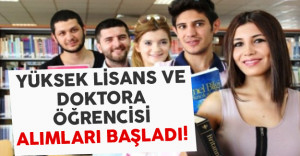 Doktora adaylarına burs için geri sayım başladı