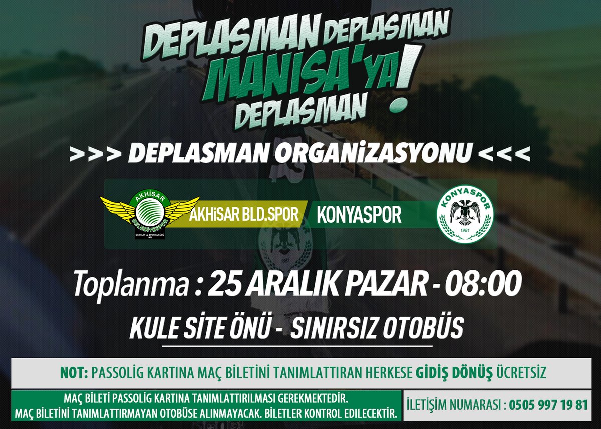 Konya, Manisa’ya akacak