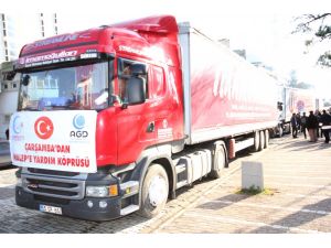 Samsun'dan Halep'e yardım