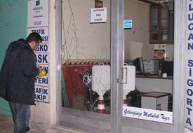 Konya'da bir iş yeri kurşunlandı
