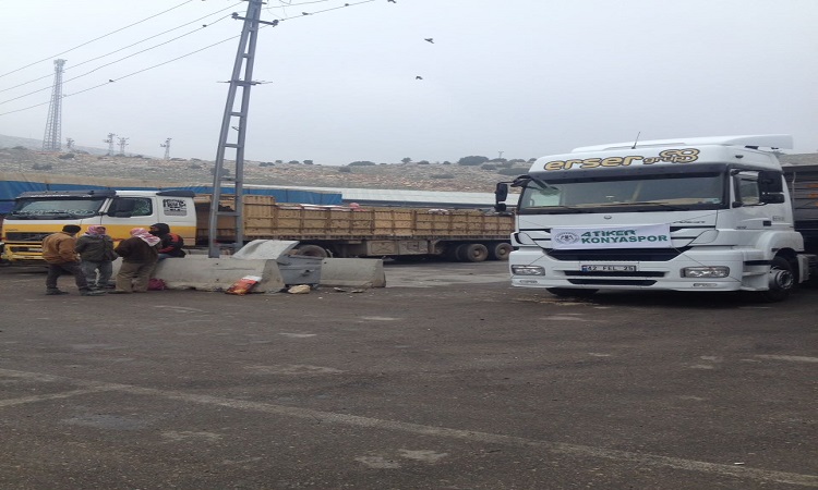 Konyaspor’un yardım TIR’ı Halep’te